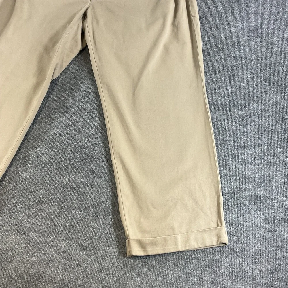 Vintage Polo Ralph Lauren Pleated Chino Pants Mens 40x30 Khaki Classic Fit VTG